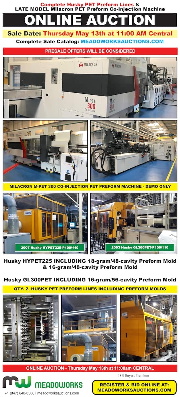 Summer Blow Molding & PET Equipment Auction