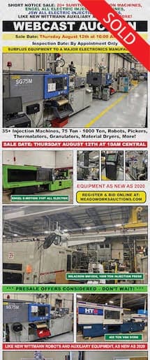 Plastics Recycling Equipment Auction