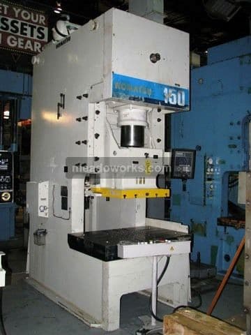 Used 1999 Komatsu OBS-150 SVS(3) Geared-Design, Gap Frame Press Presses, GAP
