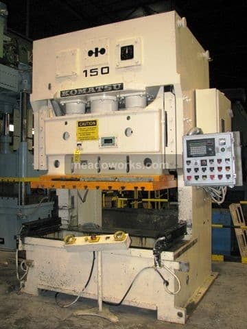 Used 1988 Komatsu OBW150-2 Double Crank, Gap Frame Press Presses, GAP