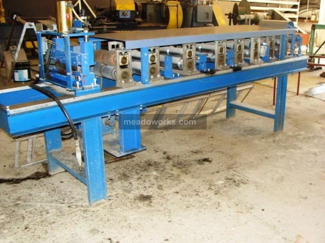 Used Knudson Manufacturing K-Former 17558 Tooled for Soffit Panels Roll Formers