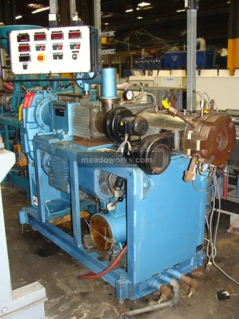 Used 1996 Krauss Maffei KMD 2-40KK Twin Screw Counter Rotating Extruders