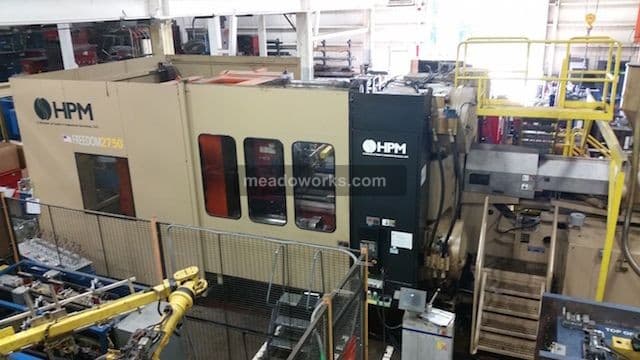 Used 2003 HPM Freedom 2750 Injection Molding Machines: Horizontal