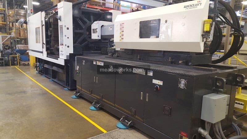 Used 2013 Woojin NE640 Injection Molding Machines: Horizontal