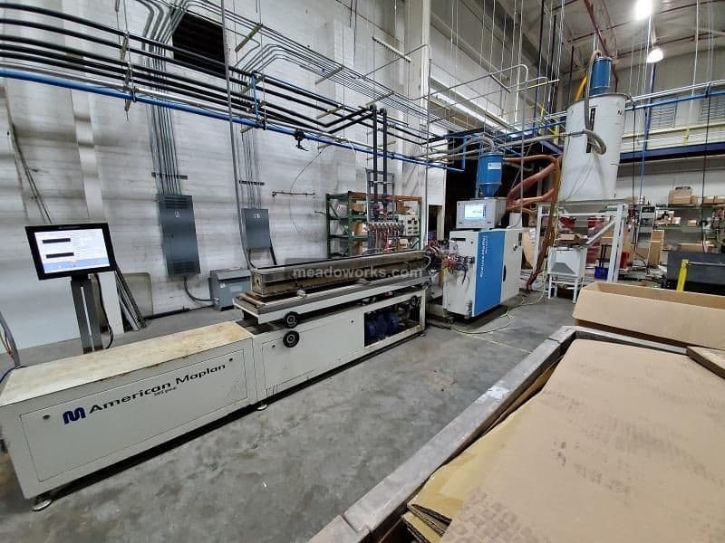 Used 2015 Krauss Maffei KME 60 SX Extrusion Line Extrusion Lines: Pipe & Profile