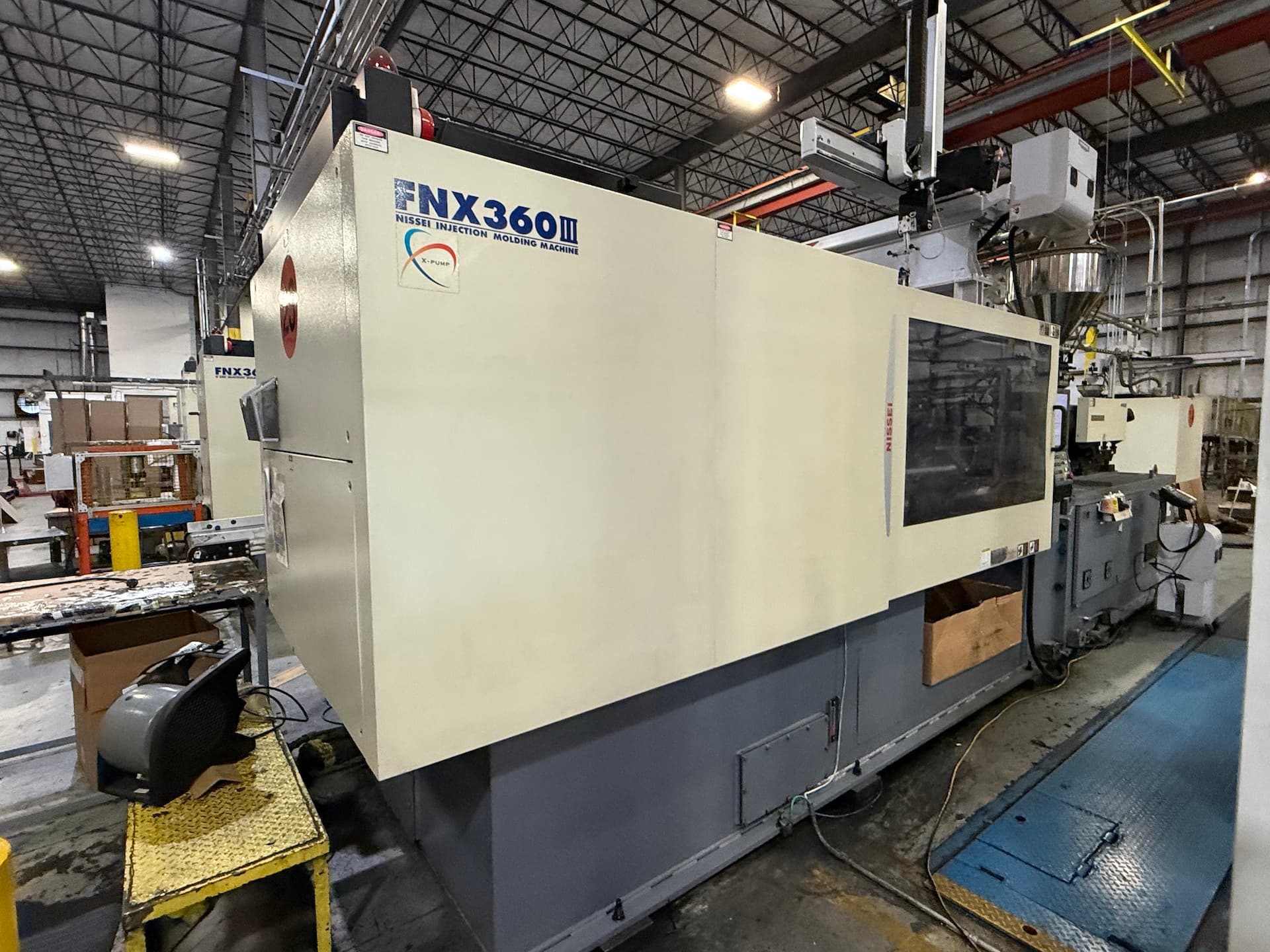 2019 Nissei 398 Ton Injection Molding Press w/Transformers, New in 2019