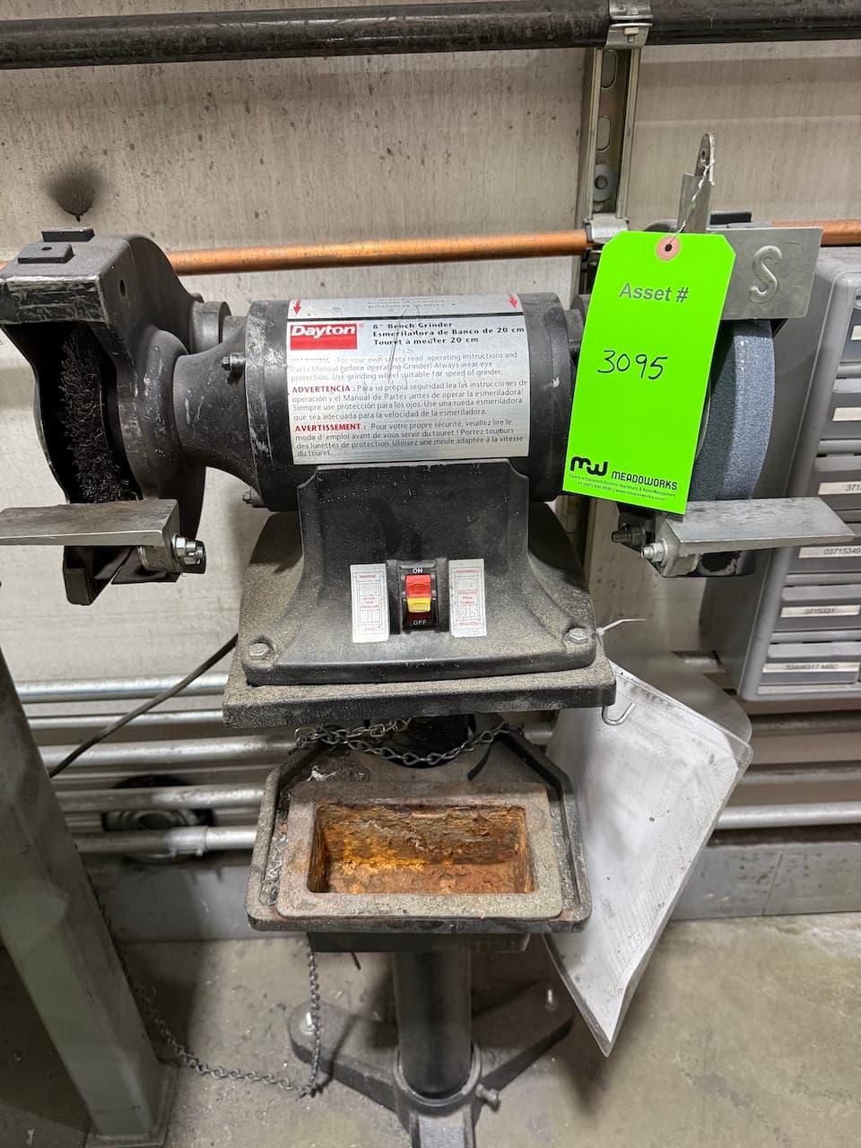 Used Dayton 4Z909C Grinders, Belt