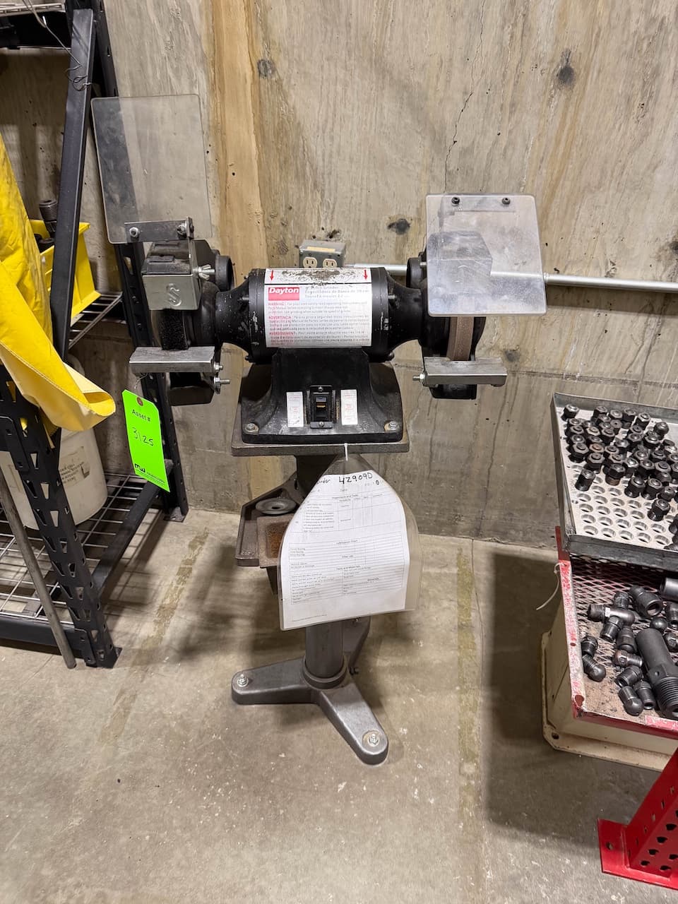 Used Dayton 4Z909D Grinders, Belt