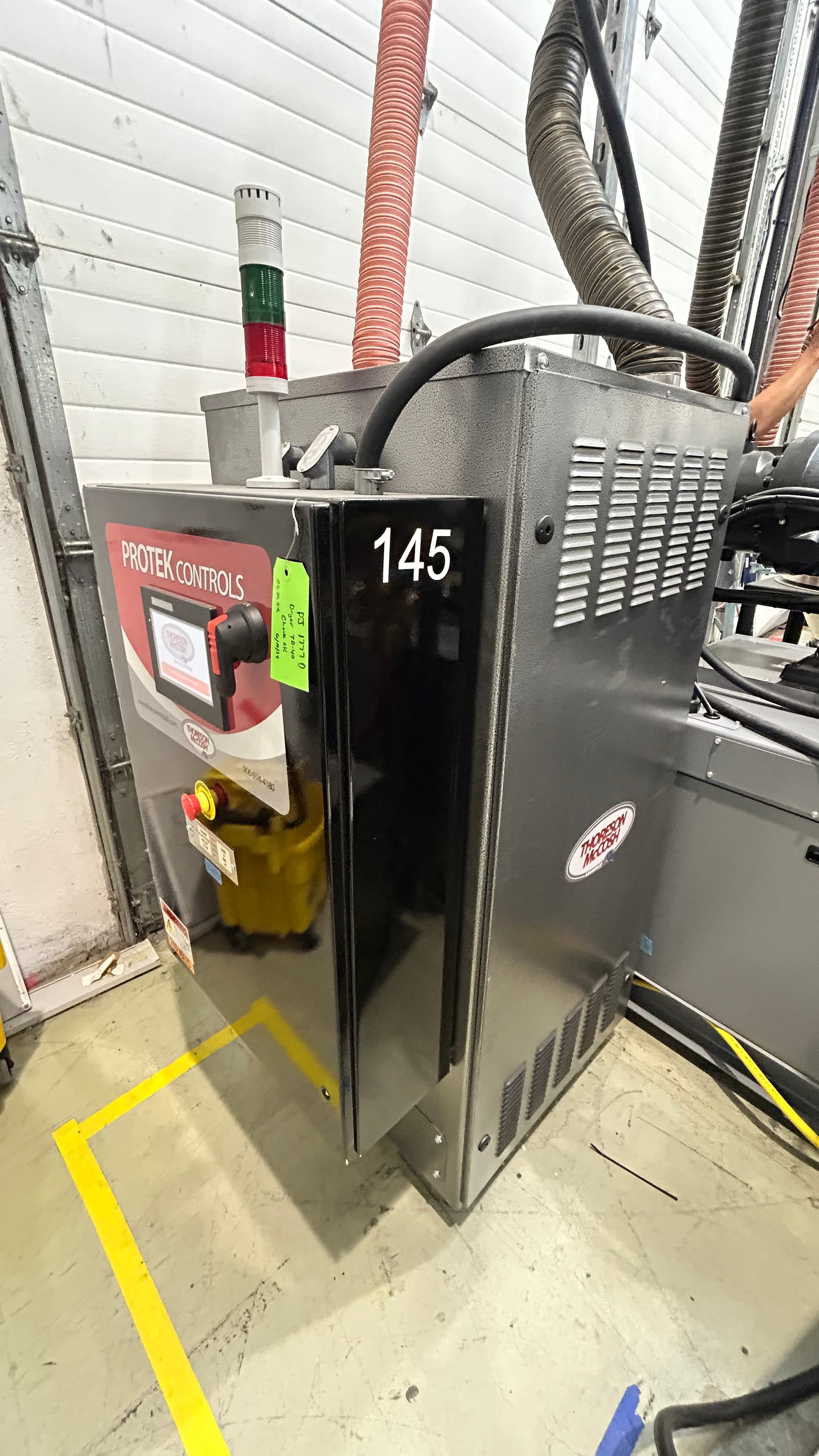 2022 Thoreson McCosh TD40 Material Dryer w/Hopper on Stand & (1) ML1 Loader & (1) VM-JR Vacuum Loader
