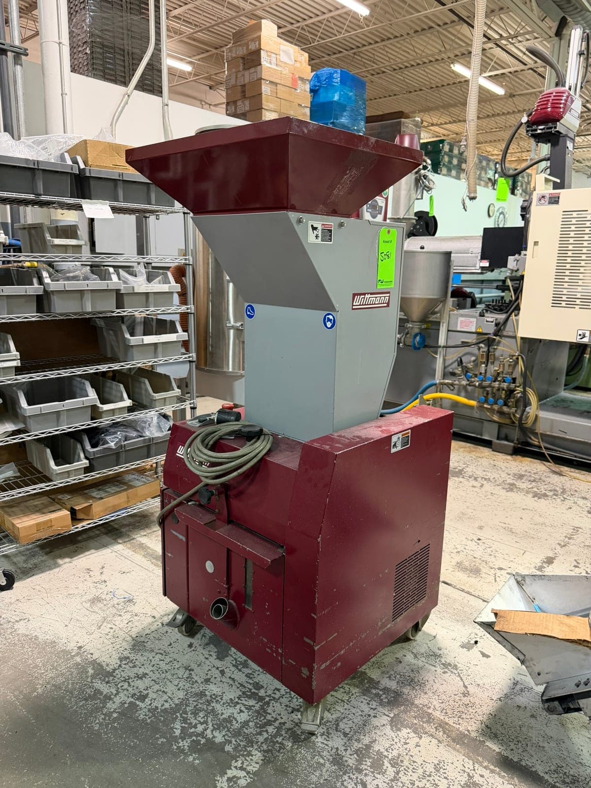 Used 2008 Wittmann Beside-the-Press Granulators
