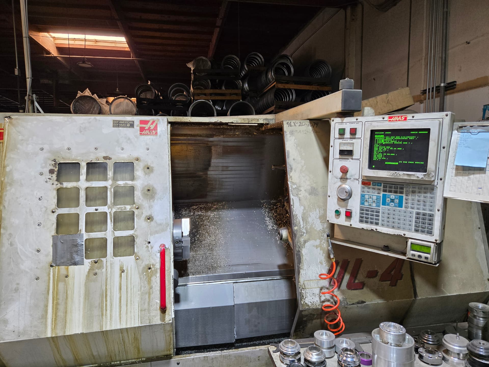 Used 1997 Haas HL-4 Lathes, CNC