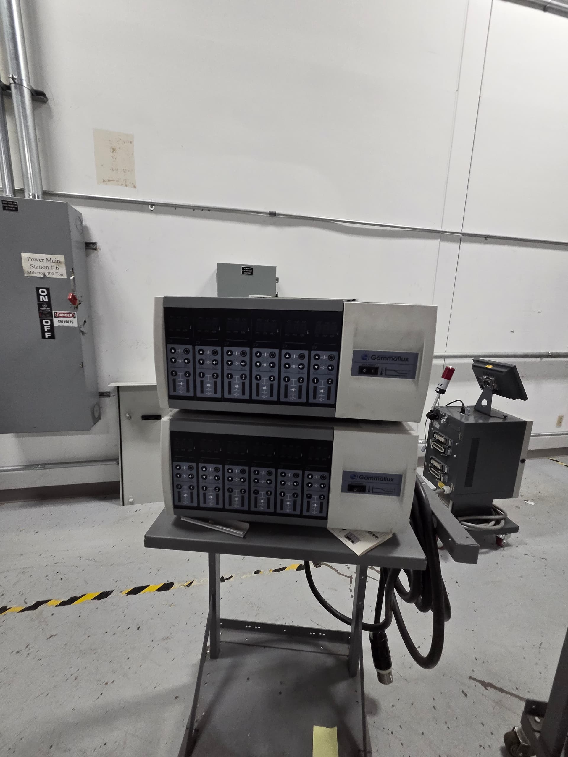 Gammaflux Hot Runner Controller Mainframes on Rolling Stand