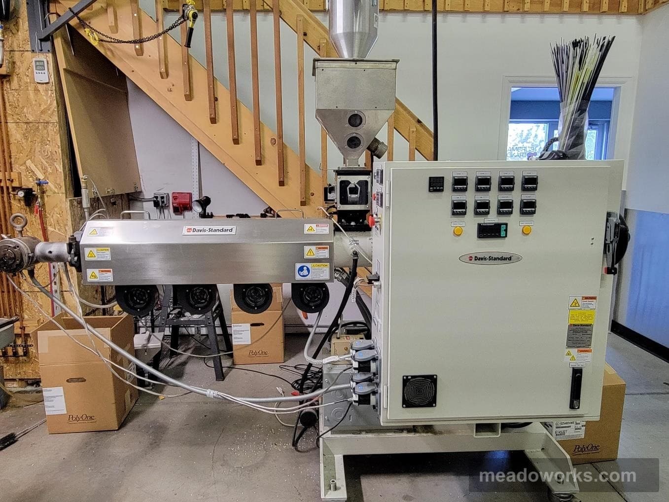Used 2016 Davis-Standard 3D Filament Extrusion Line Extrusion Lines: 3D Filament